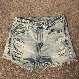 American Eagle Next Level ripped jean shorts